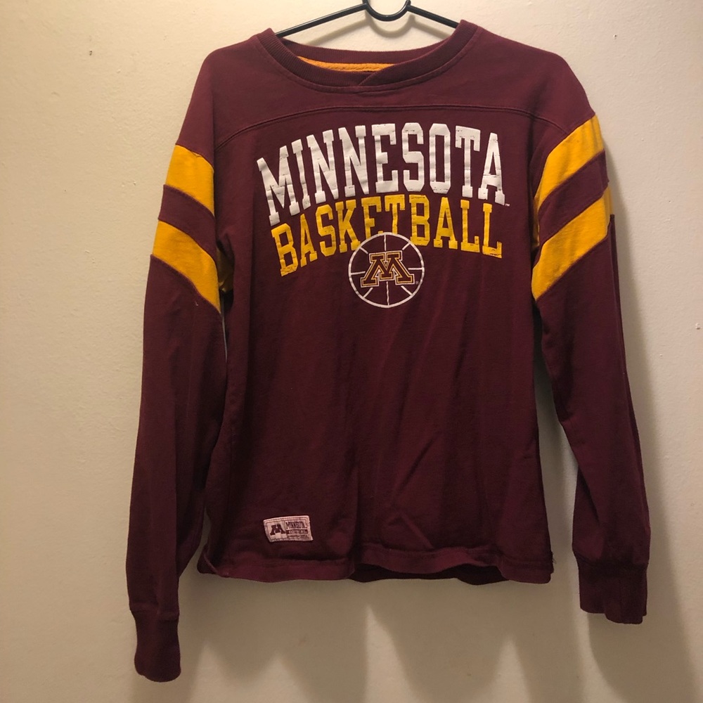 Minnesota Gophers Basketball Sweatshirt Majestic